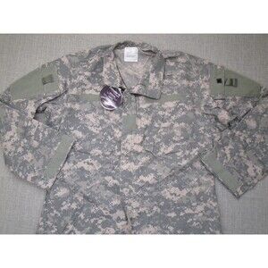 Defender M Digital Camo Men's Size Large BDU Full Zip Army Military Jacket